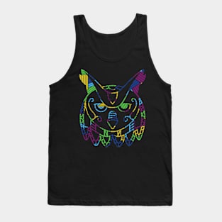 Funny owl colorful t-shirt Tank Top